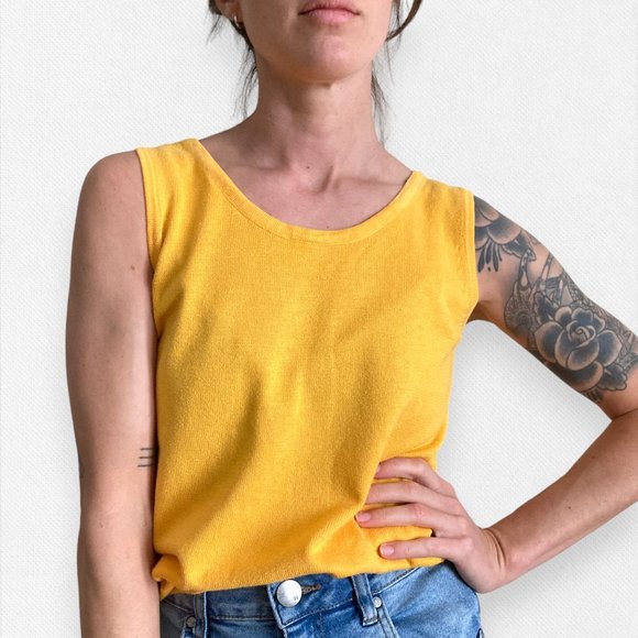 Vintage Yellow Camisole Top - Picture 3 of 10